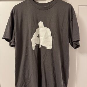 Gray Barry Wood Meme Graphic T-Shirt Large